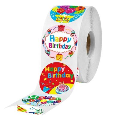 500pcs Cartoons para crianças Cartilagens de aniversário adesivos Adesivo para decoração de festa