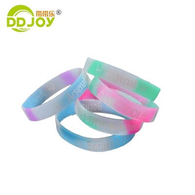 Pulseira de silicone vermelha para eventos de cor sólida Pulseira de pulso para adultos