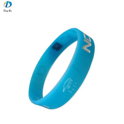 Recolha de fundos para eventos personalizados Pulseira redonda de silicone com certificação ISO9001