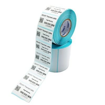 Impressão digital em branco Adesivo personalizado para compras comerciais Etiqueta de impressão térmica