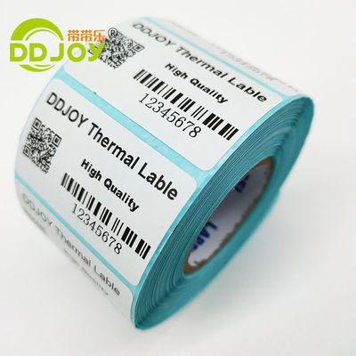 Impressão digital em branco Adesivo personalizado para compras comerciais Etiqueta de impressão térmica