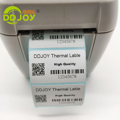 Impressão digital em branco Adesivo personalizado para compras comerciais Etiqueta de impressão térmica