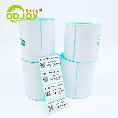 Impressão digital em branco Adesivo personalizado para compras comerciais Etiqueta de impressão térmica