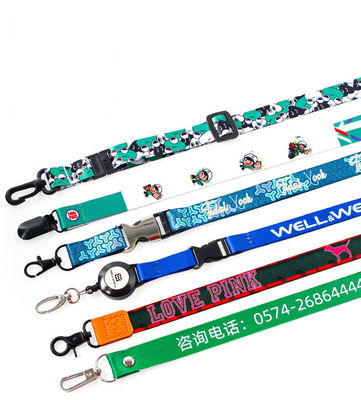 Método de Impressão Personalize Single Custom Sublimação Lanyards Para Promoção de Exposição