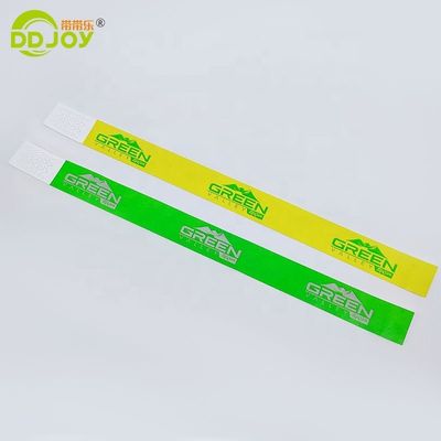 250*25mm/250*19mm resistente a lágrimas impermeável DuPont Tyvek papel pulseira para eventos