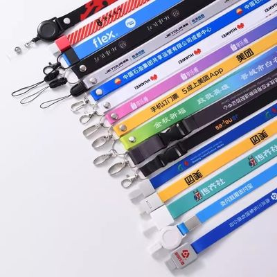 Jacquard de poliéster/sublimação de cordas de pescoço Design personalizado e muitas cores para presentes