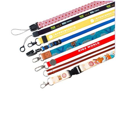 Jacquard de poliéster/sublimação de cordas de pescoço Design personalizado e muitas cores para presentes