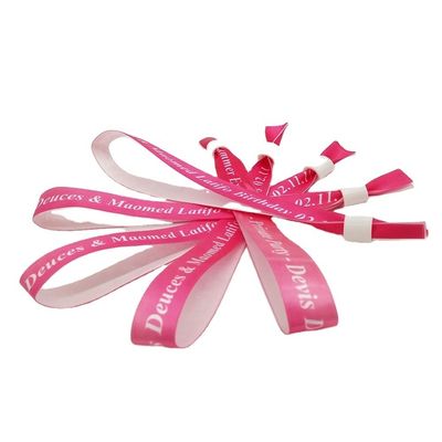 Pulseira de tecido de tecido de poliéster personalizado colorido para cenários de uso ilimitado