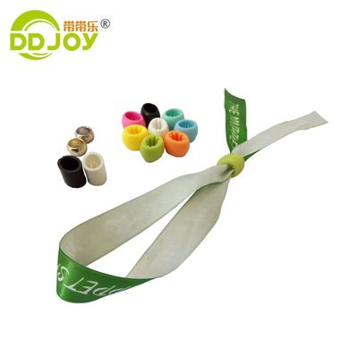 Pulseira de tecido de tecido de poliéster personalizado colorido para cenários de uso ilimitado