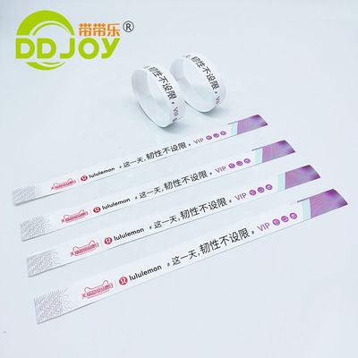 Usuário final alvo Convidado/VIP/Vendedor/Admissão Pulseira impermeável conveniente para evento
