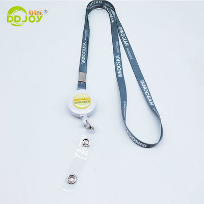 Impressão de tela de seda Poliéster Neck Lanyards com carteira portadores Keychain telefone celular