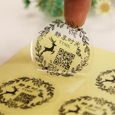Etiqueta autoaderente de PVC/Vinil impermeável personalizada para embalagens cosméticas/alimentares