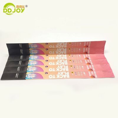 Logotipo de impressão colorida Pulseiras Tyvek descartáveis para eventos Pulseiras de papel à prova d'água