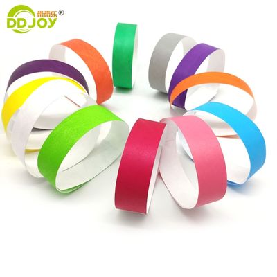 Pulseiras de papel Tyvek resistentes a rasgos para celebrações de casamento 250*25mm e 250*19mm