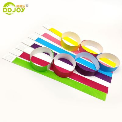 Pulseiras de papel Tyvek resistentes a rasgos para celebrações de casamento 250*25mm e 250*19mm