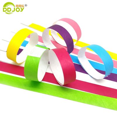 Pulseiras de papel Tyvek resistentes a rasgos para celebrações de casamento 250*25mm e 250*19mm
