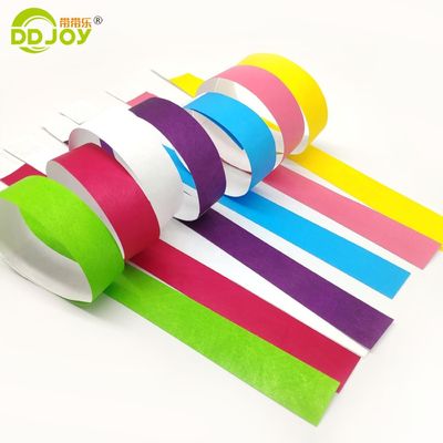 Pulseiras de papel Tyvek resistentes a rasgos para celebrações de casamento 250*25mm e 250*19mm