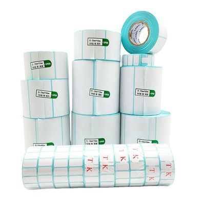 Cartão de etiqueta de remessa de cor personalizada Autocolante perfurado Face de papel de impressão direta PP