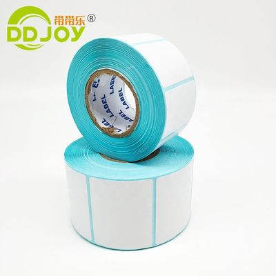 Cartão de etiqueta de remessa de cor personalizada Autocolante perfurado Face de papel de impressão direta PP