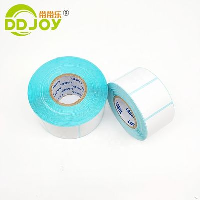 Cartão de etiqueta de remessa de cor personalizada Autocolante perfurado Face de papel de impressão direta PP