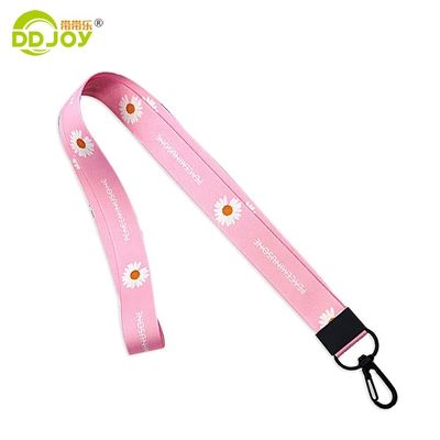 Impressão de transferência térmica Flat Polyester Single Custom Sublimation Lanyards With Logo