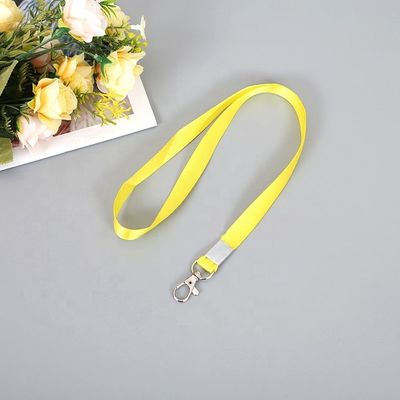 Impressão de transferência térmica Flat Polyester Single Custom Sublimation Lanyards With Logo