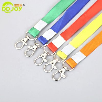 Impressão de transferência térmica Flat Polyester Single Custom Sublimation Lanyards With Logo