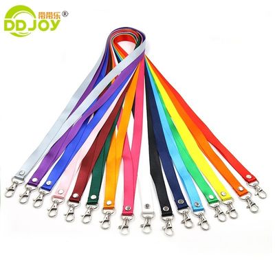 Impressão de transferência térmica Flat Polyester Single Custom Sublimation Lanyards With Logo