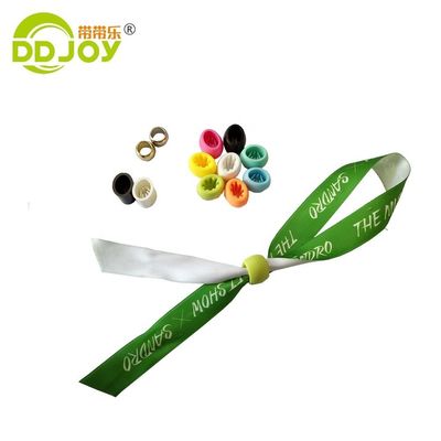 Desenhos personalizados Pulseira de tecido de cetim tecido pulseira para festival de música esportiva