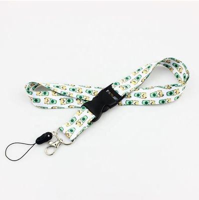 Método de impressão Design personalizado Rondinho Nylon Lanyard com Logotipo Keychain Office Badge Holder