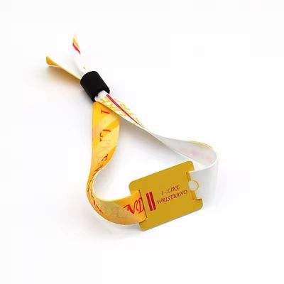 Pulseiras RFID impressas sob medida em tecido de cetim para identificação de eventos e festivais