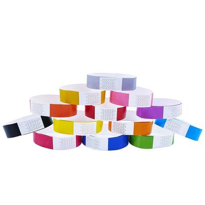 100pcs Count 3/4 polegadas Tyvek pulseira para acesso conveniente evento e segurança