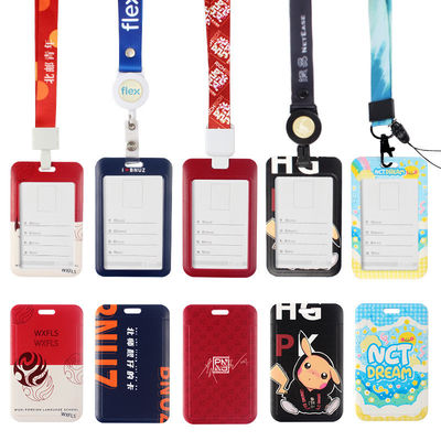 Lanyard de exposição personalizado com impressão de sublimação de corantes e chaveiro personalizado