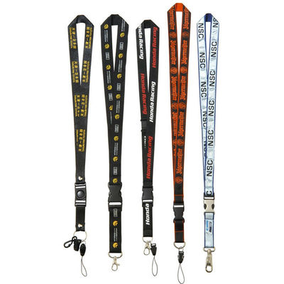 Lanyard de exposição personalizado com impressão de sublimação de corantes e chaveiro personalizado