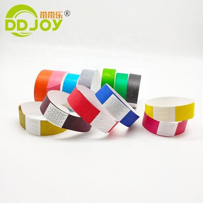 100pcs Count 3/4 polegadas Tyvek pulseira para acesso conveniente evento e segurança
