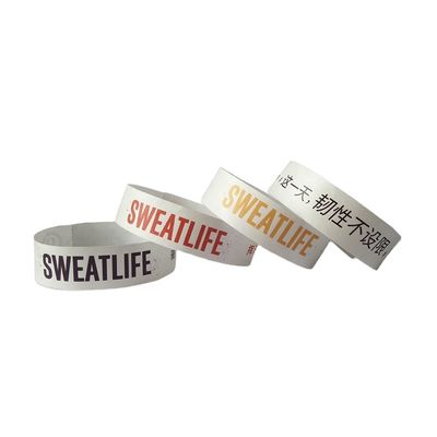 Pulseira Tyvek personalizável Pulseira de identificação descartável para eventos e festas