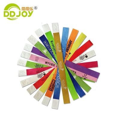 Pulseira Tyvek personalizável Pulseira de identificação descartável para eventos e festas