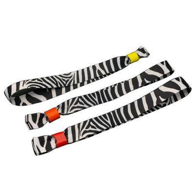 Pulsões RFID personalizadas para festas de eventos com tecido de cetim e impressão de logotipo