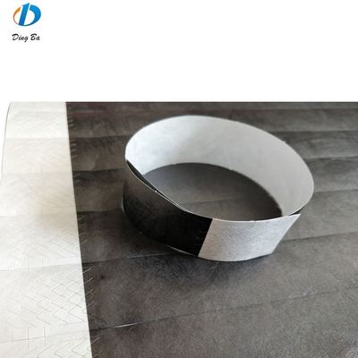 Presente ocasião pulseiras de papel personalizadas para eventos festa 250mm de comprimento à prova d'água descartável