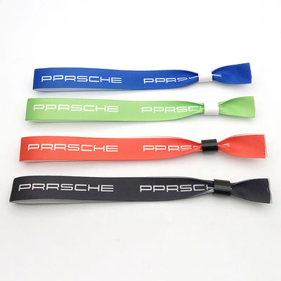 Eventos personalizados Festa RFID pulseiras com material de tecido de cetim e chip seguro