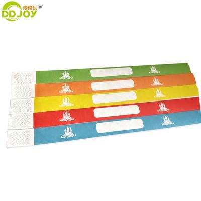 Técnica única Festival Pulseiras de papel para parque de diversões infantil Pulseiras Tyvek