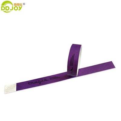 Técnica única Festival Pulseiras de papel para parque de diversões infantil Pulseiras Tyvek