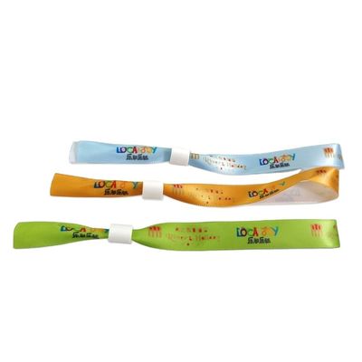 100pcs pulseira de fita de cetim sublimada para promoção de presentes personalizados do festival