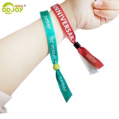 100pcs pulseira de fita de cetim sublimada para promoção de presentes personalizados do festival