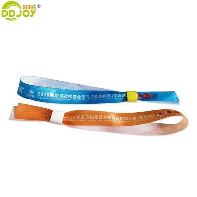 100pcs pulseira de fita de cetim sublimada para promoção de presentes personalizados do festival