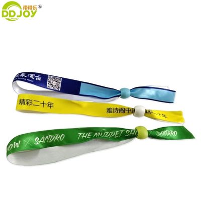 100pcs pulseira de fita de cetim sublimada para promoção de presentes personalizados do festival
