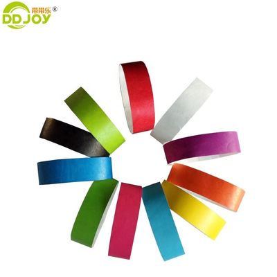 Liderança de pulseiras/braceletes de papel Tyvek para eventos de festivais Materiais e desenhos