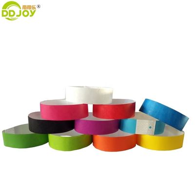 Liderança de pulseiras/braceletes de papel Tyvek para eventos de festivais Materiais e desenhos