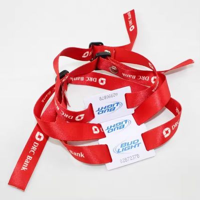 Sublimação Vermelha Tecido de Tecido Imprimível Pulseiras personalizadas para festas e eventos
