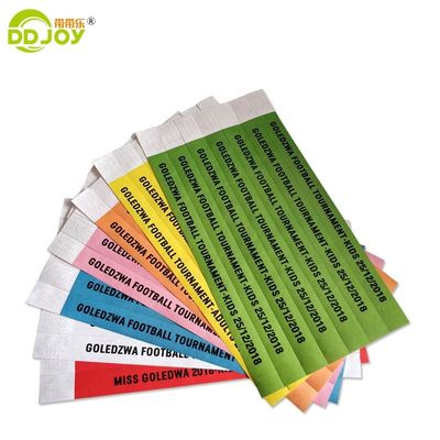 Pulseiras Tyvek impresso personalizado acessível para eventos e festas Impressão como pedido